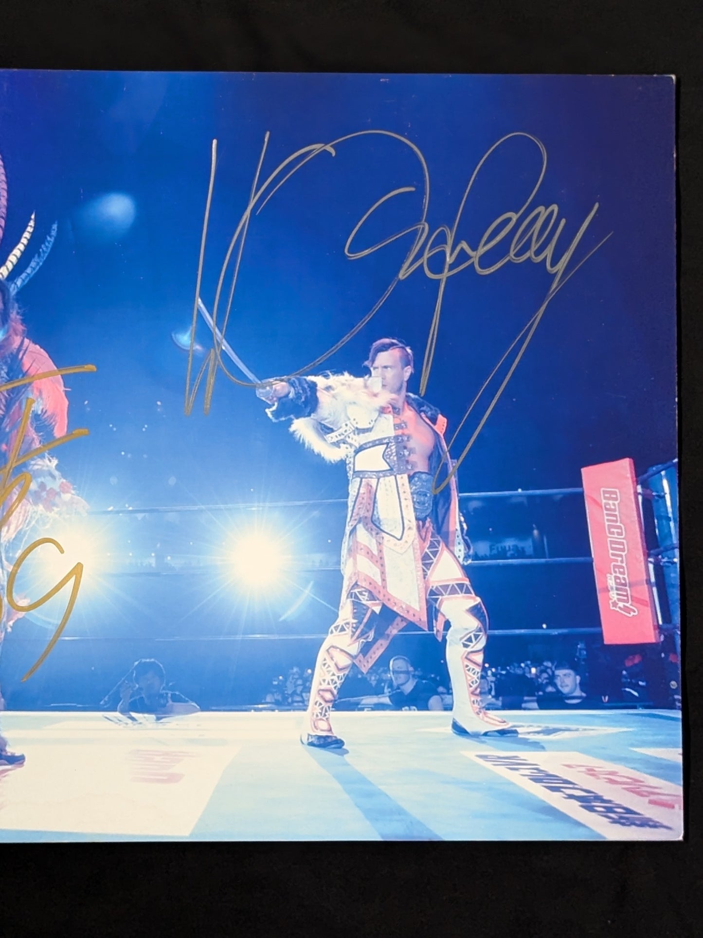 ウィル・オスプレイvs高橋ヒロム 直筆Wサイン入り 大判写真