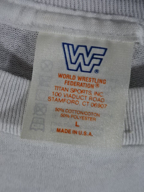 アルティメット・ウォリアー イラストTシャツ①(WWF／ホワイト)