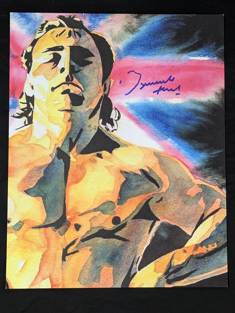 Dynamite Kid Hand Signed Autograph  Large Format Pro-Photo 