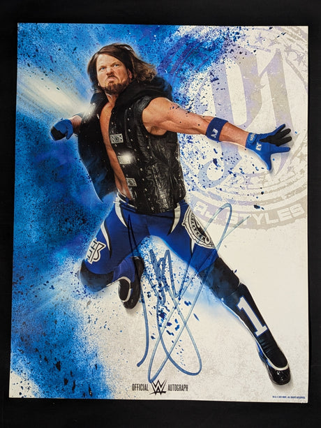 AJ Styles  hand signed autograph Pro-Photo (A-5)
