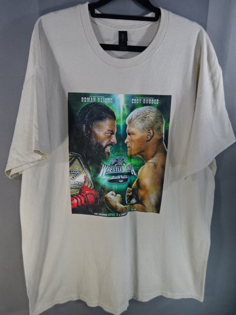 レッスルマニア40 ローマン・レインズvsコーディ ピクチャー Tシャツ