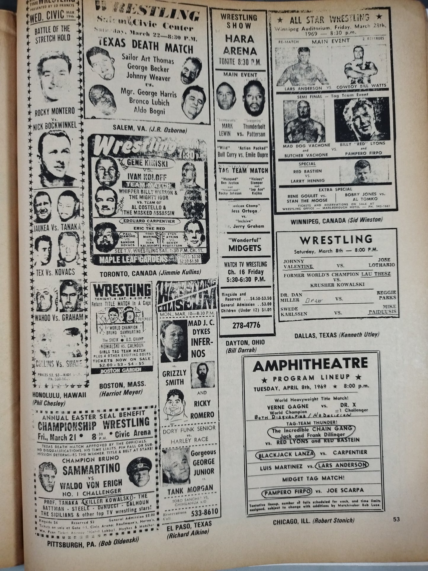 THE Wrestler 1969年8月号