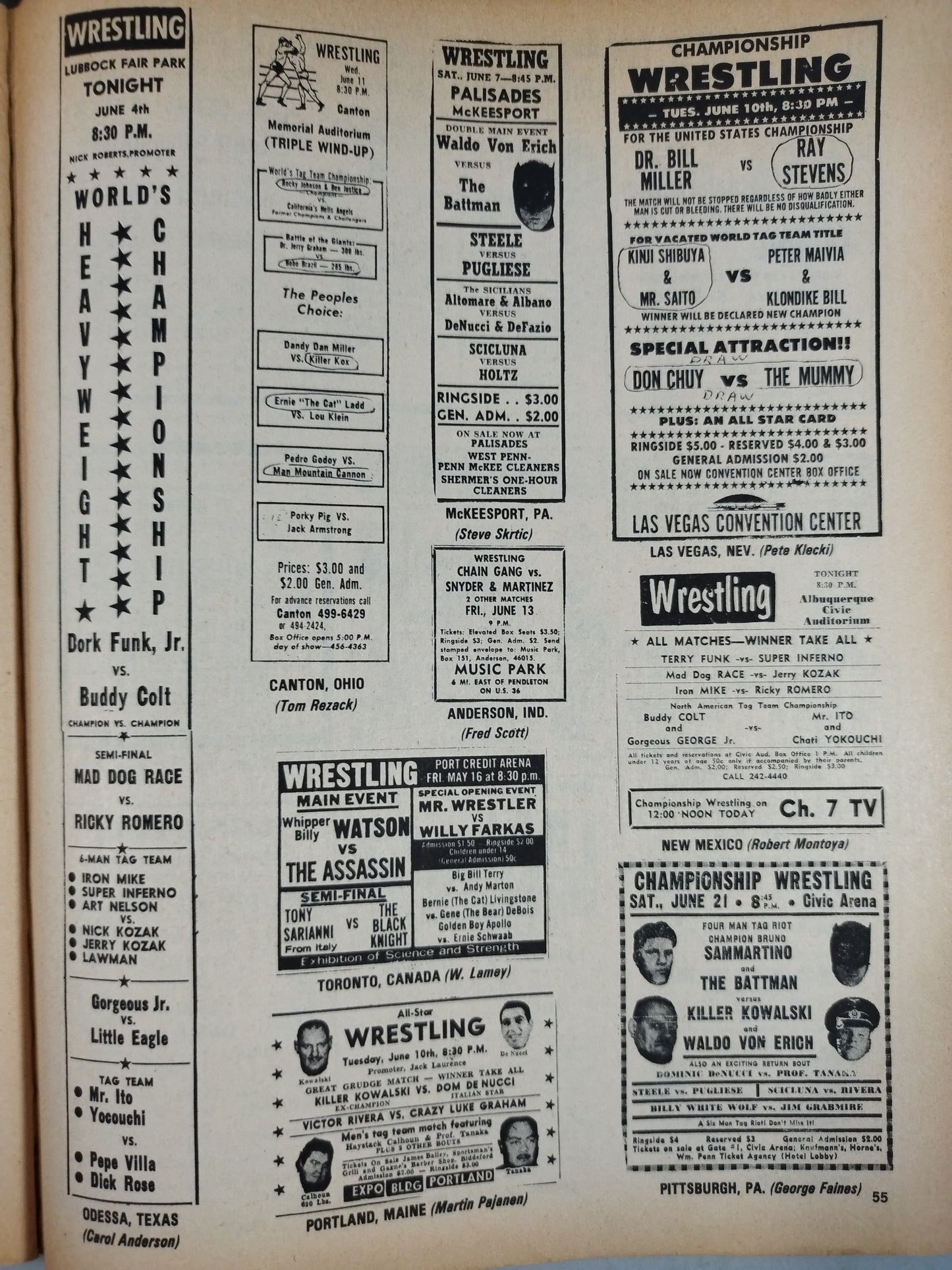 THE Wrestler 1969年11月号