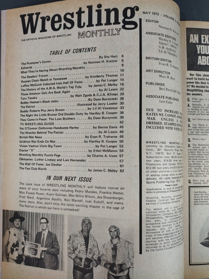 Wrestling MONTHLY 1972年5月号