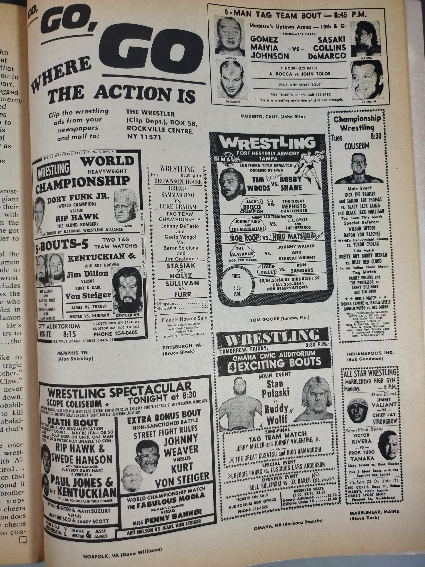 Inside Wrestling 1972年6月号