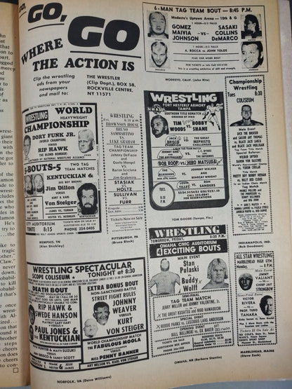 Inside Wrestling 1972年6月号
