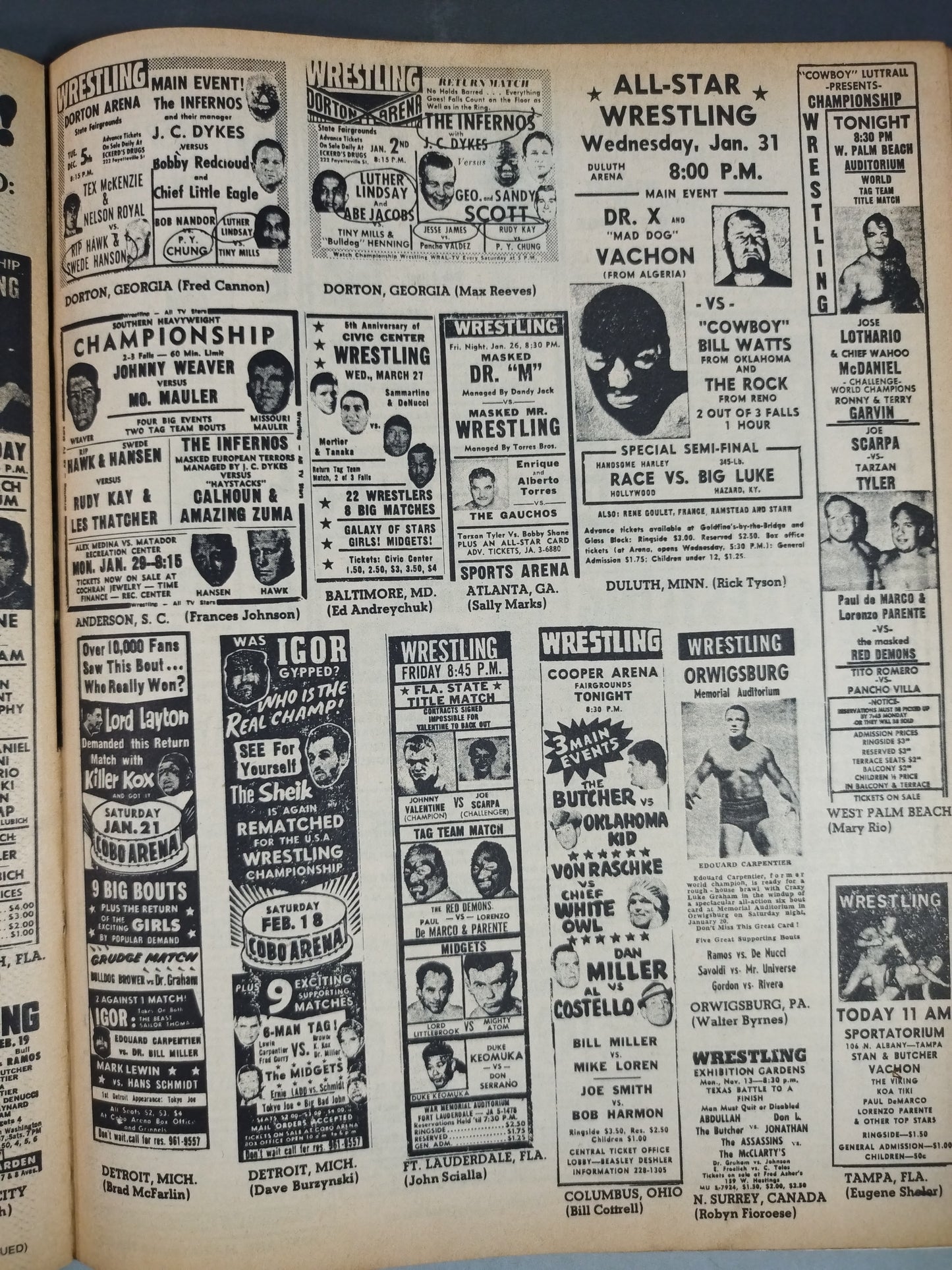 THE Wrestler 1968年10月号