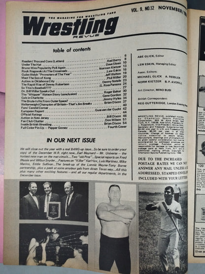 Wrestling REVUE 1968年11月号