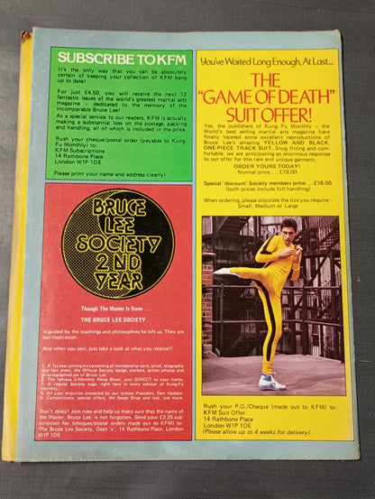 KUNG-FU MONTHLY SPECIAL COLLECTIORS EDITION BRUCE LEE STARS IN GAME OF DEATH