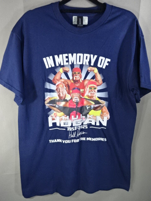 ハルク・ホーガン IN MEMORY OF HULK HOGAN 1953-2025 Tシャツ①(ネイビー)