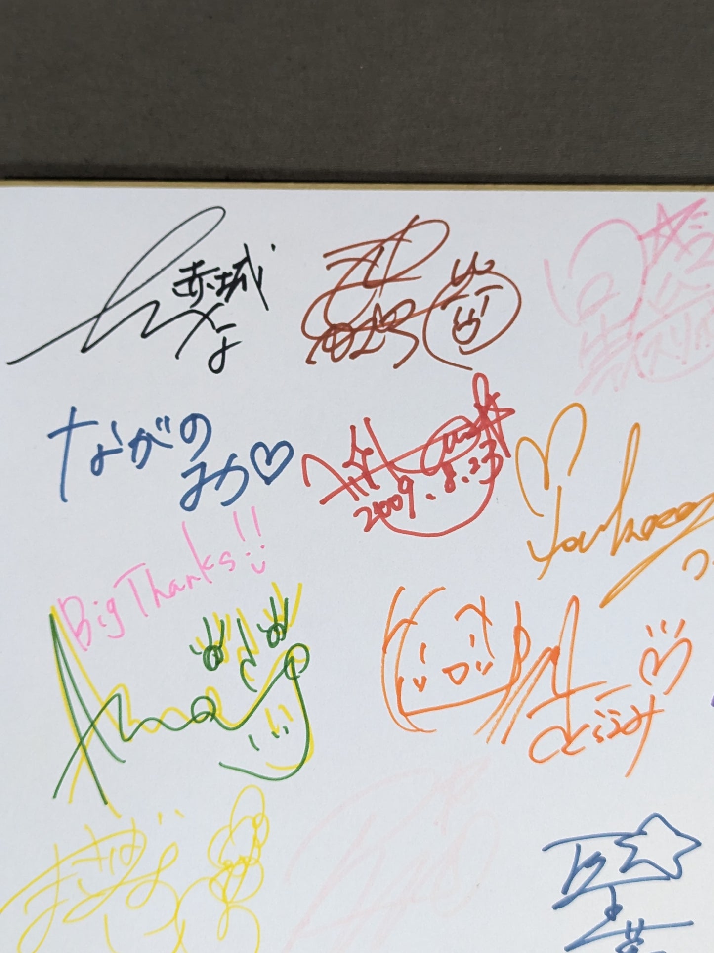 ★不思議の国のアイス★ 参戦19選手 寄せ書き