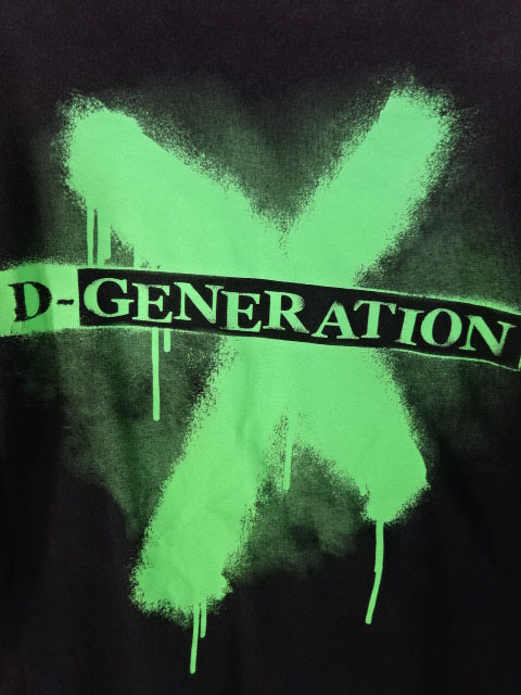 D-GENERATION X ショーン・マイケルズ＆トリプルH ピクチャーTシャツ①(WWE / ブラック)
