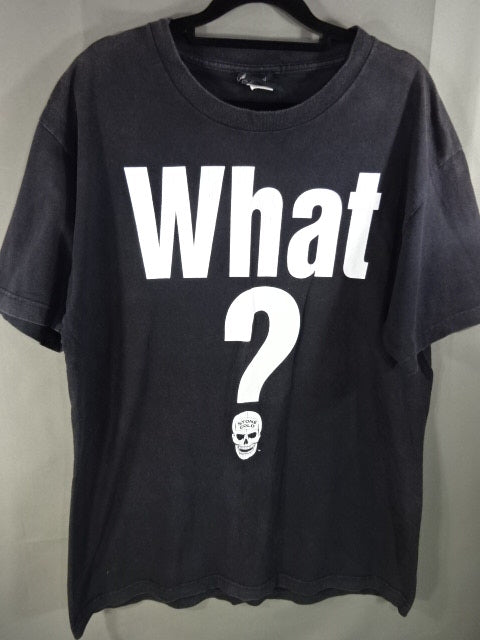 ストーン・コールド・スティーブ・オースチン What？ Tシャツ③(WWE / ブラック)