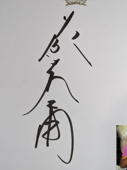 藤波辰爾(バトルロイヤル専用色紙・生写真貼付)