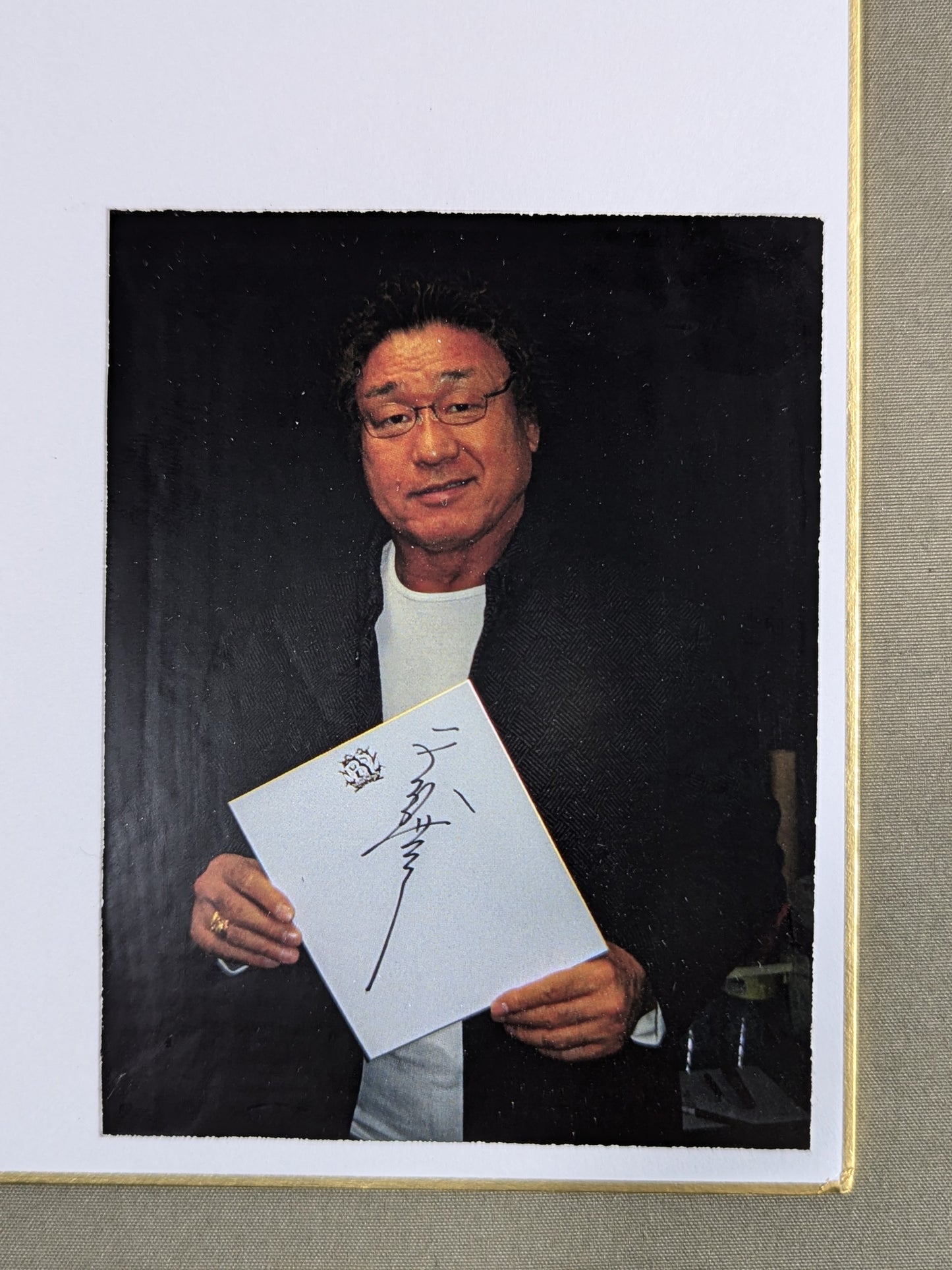 天龍源一郎(バトルロイヤル専用色紙・生写真貼付)
