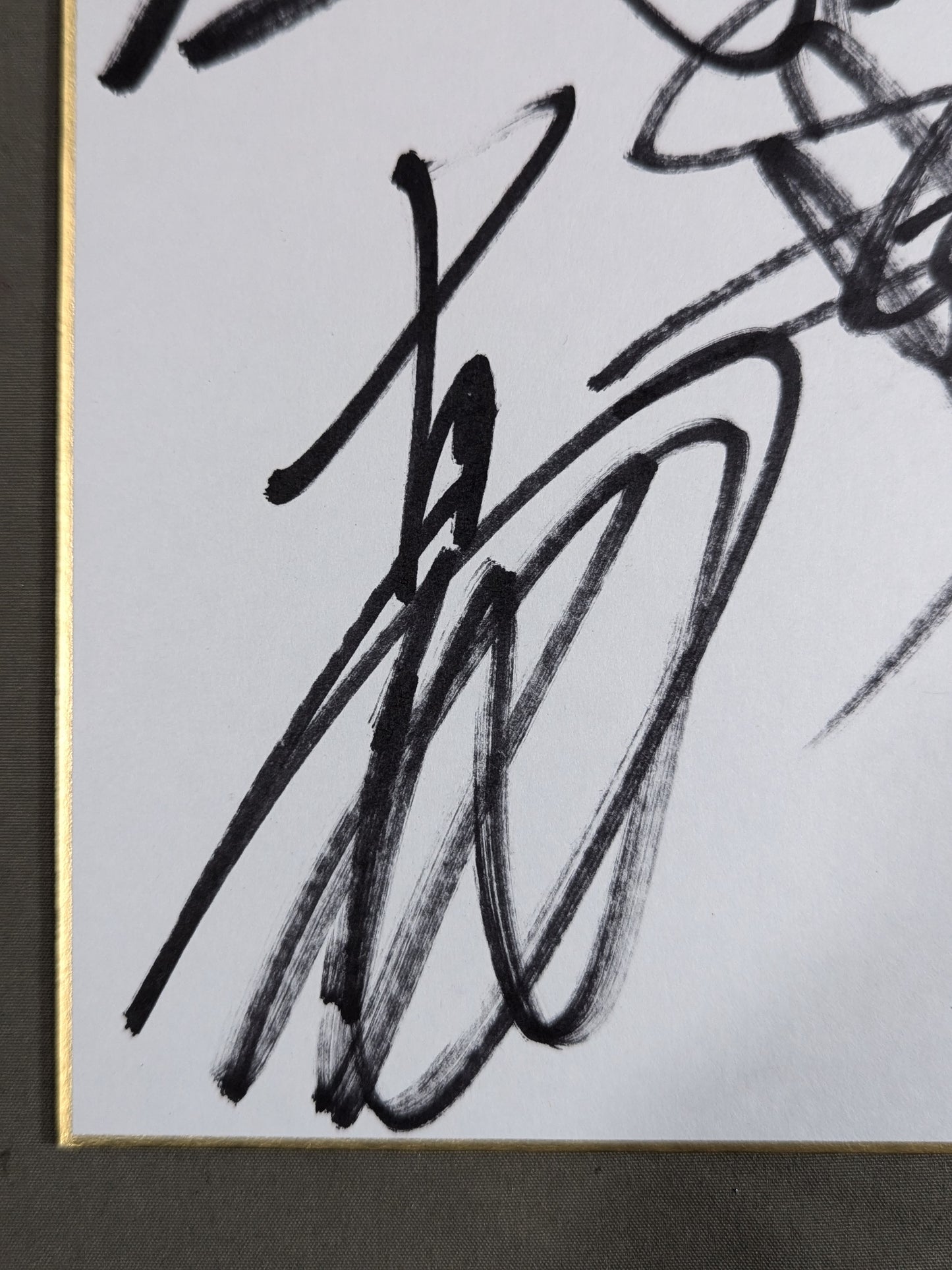 ★ヘビー級戦士★ 新日本プロレス 5選手寄せ書き(ライオンマーク色紙)