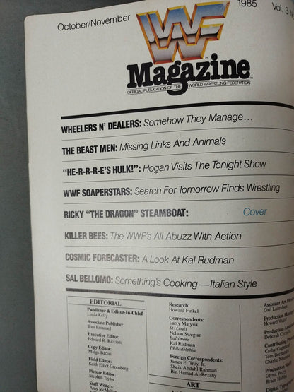 WWF MAGAZINE 1985年10月/11月号