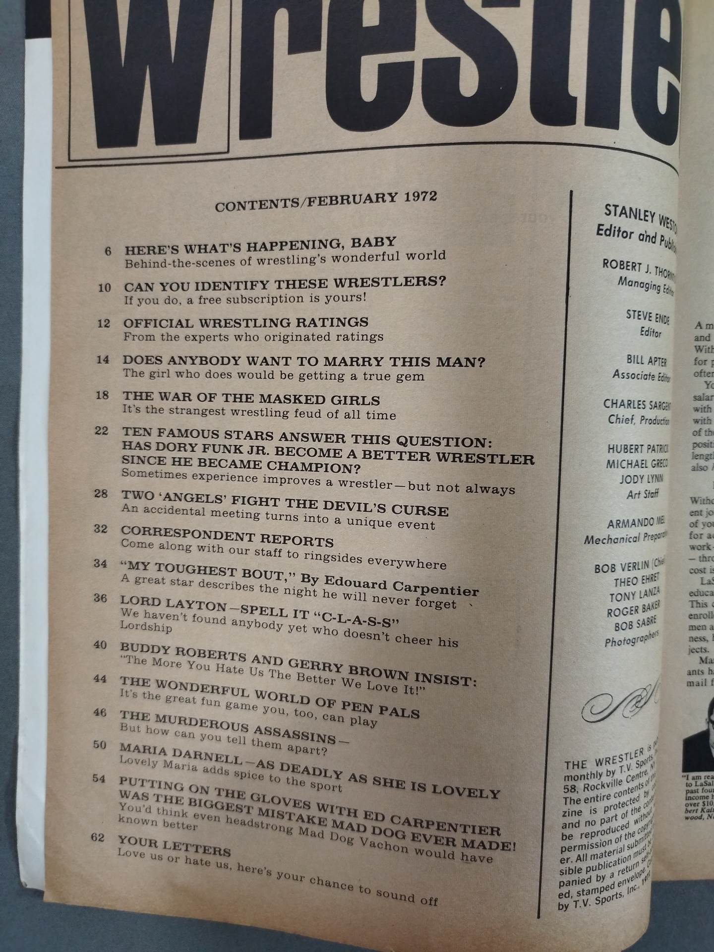 THE Wrestler 1972年2月号