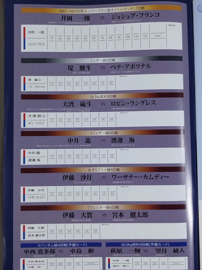 【WBA＆WBC世界Sフライ級王座統一戦】井岡一翔vsフランコ