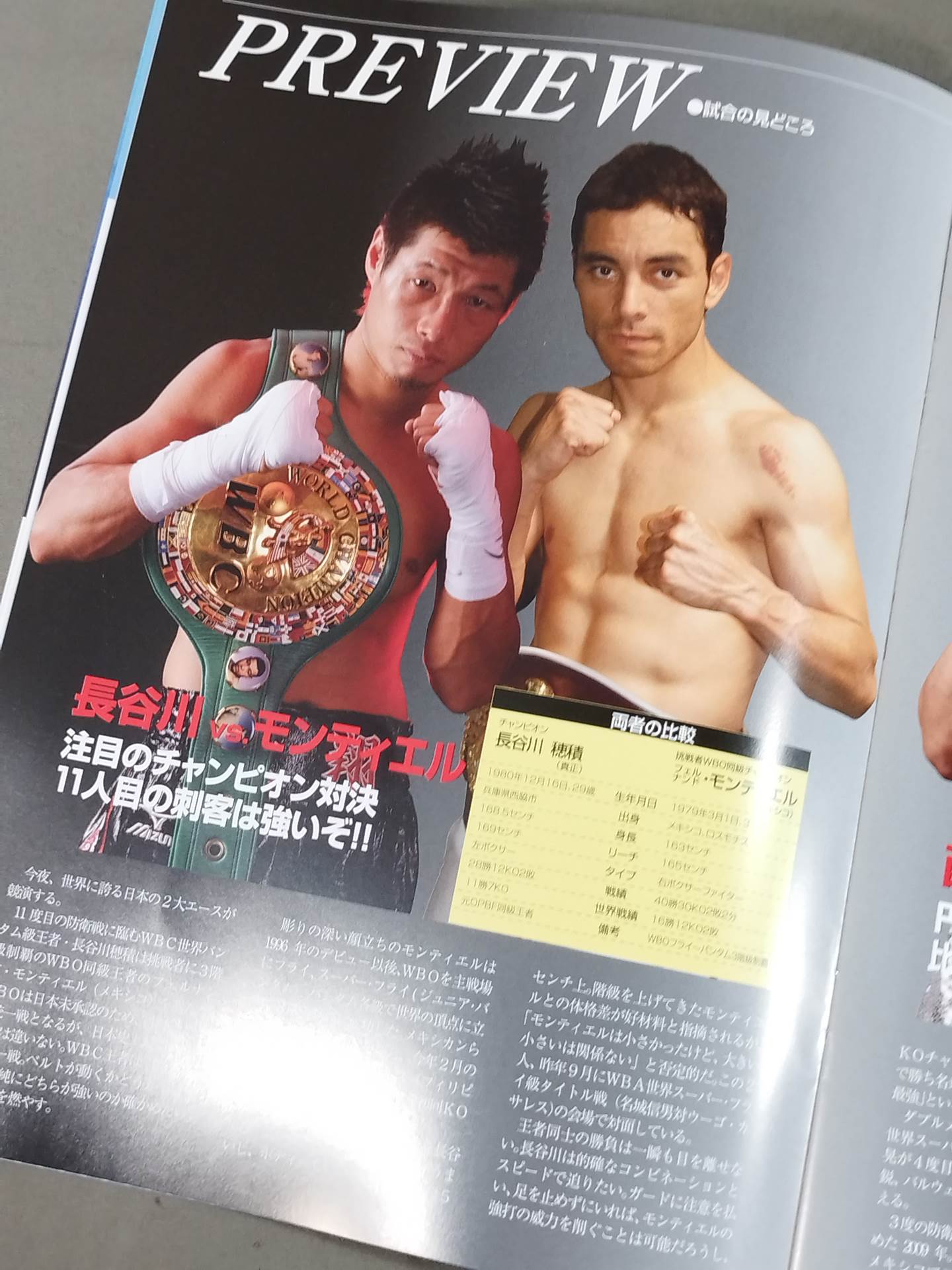 長谷川穂積＆西岡利晃 ダブル世界タイトルマッチ