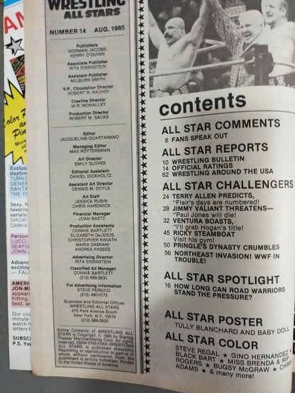 WRESTLING ALL STARS 1985年10月号