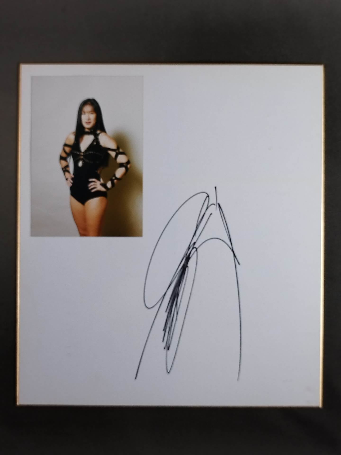 豊田真奈美 プリントサイン(ブロマイド貼付)