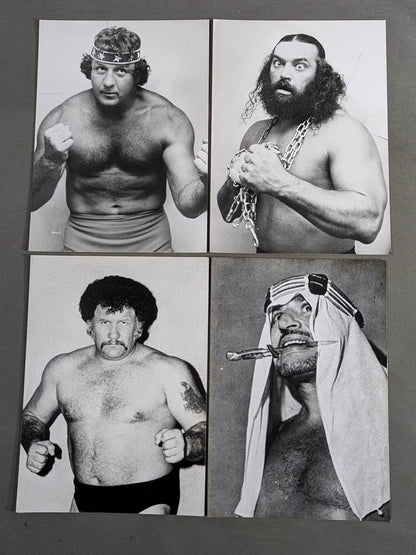 1979年&1980年 全日本プロレス 世界最強タッグリーグ参戦選手 白黒ブロマイドセット