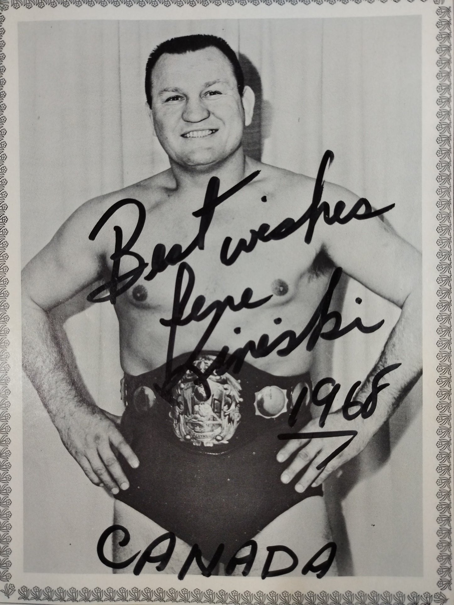 【7選手直筆サイン入り!!】Wrestling REVUE ALBUM 1968