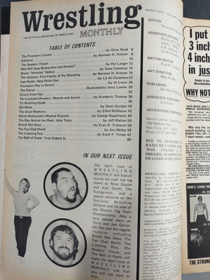 Wrestling MONTHLY 1972年3月号