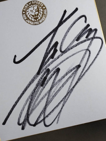 Togi Makabe  (Lion Mark ) Shikishi ( Autograph board ) )