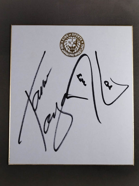 ★ Guerrillas of Destiny★ Tama Tonga & Tanga Loa (Lion Mark Shikishi ( Autograph board ) )