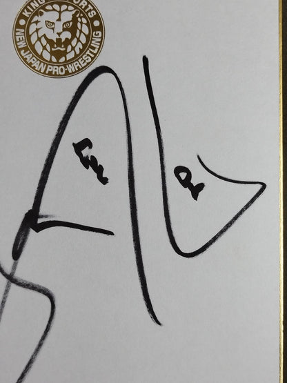 ★ Guerrillas of Destiny★ Tama Tonga & Tanga Loa (Lion Mark Shikishi ( Autograph board ) )