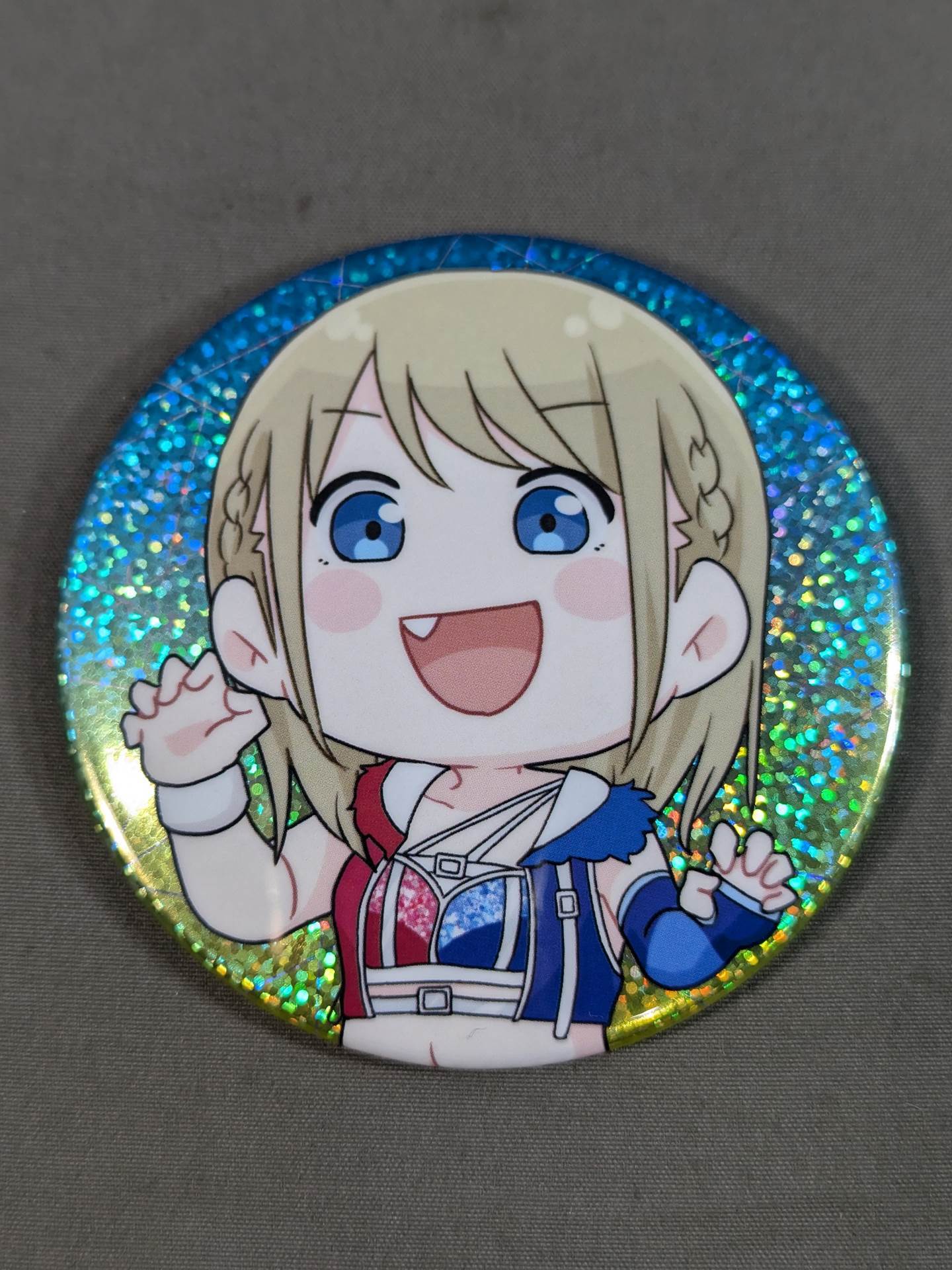 Mayu Iwatani  Random Illustration PinBack button Illustration by Tanukichi