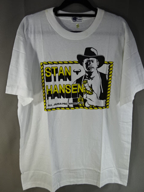 Stan Hansen Illustration T-Shirt (1) (Bull Rope)
