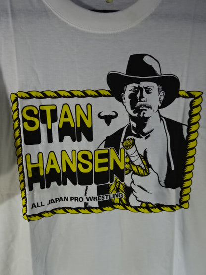 Stan Hansen Illustration T-Shirt (1) (Bull Rope)