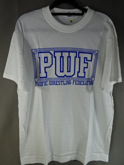 PWF (PACIFIC Wrestling FEDERATION) T-Shirt (1) (Blue)