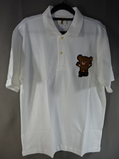 Muto Bear Polo Shirt (2) (White)