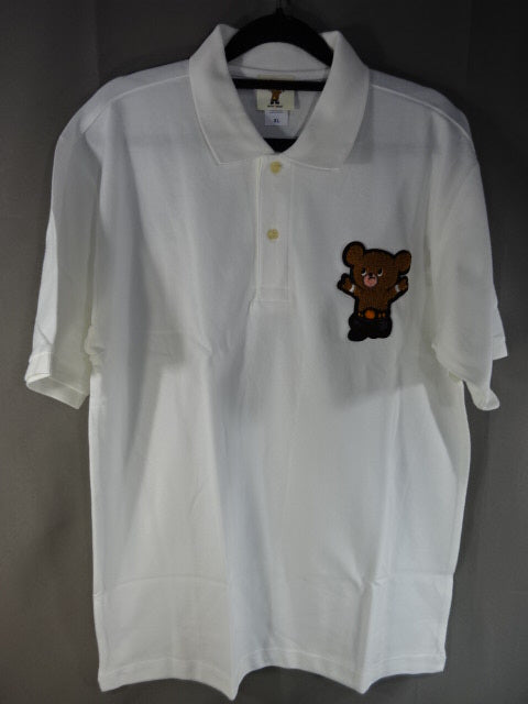 Muto Bear Polo Shirt (2) (White)