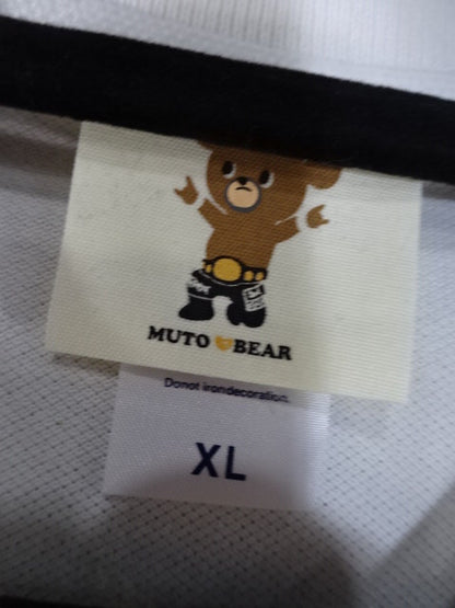 Muto Bear Polo Shirt (2) (White)