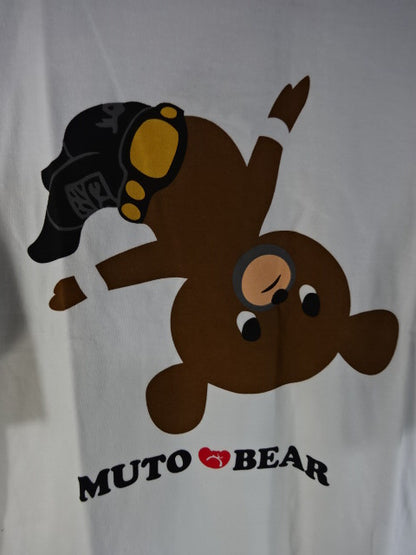 Muto Keiji  Muto Bear T-Shirt (1) ( Pro Wrestling LOVE/White)