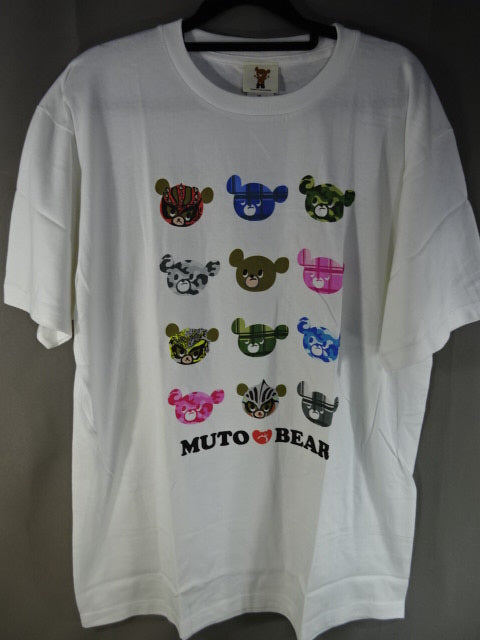 Muto Keiji  Muto Bear T-Shirt (2) (All Japan) Pro Wrestling  / White)