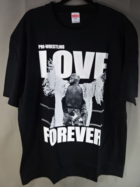 Muto Keiji  Pro-wrestling LOVE FOREVER T-Shirt (1) (Black)