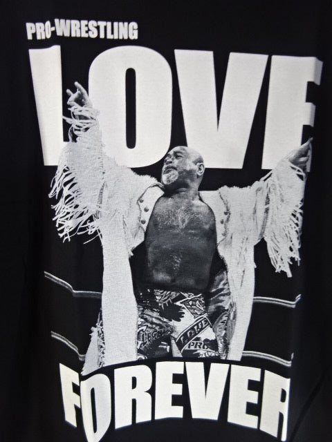 Muto Keiji  Pro-wrestling LOVE FOREVER T-Shirt (1) (Black)