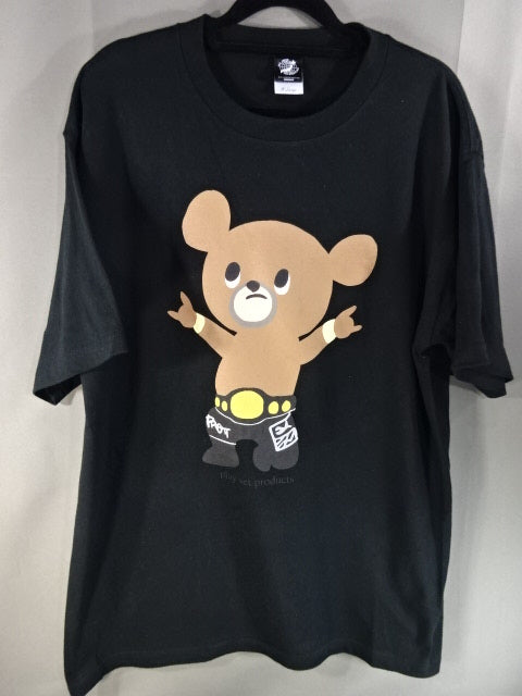 Muto Keiji  Muto Bear T-Shirt (5) (All Japan Pro Wrestling / Black