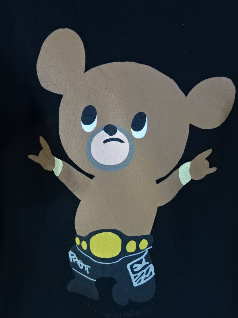 Muto Keiji  Muto Bear T-Shirt (5) (All Japan Pro Wrestling / Black