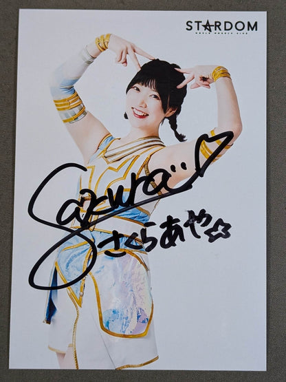 AYA SAKURA  hand signed autograph Photo (A-2)