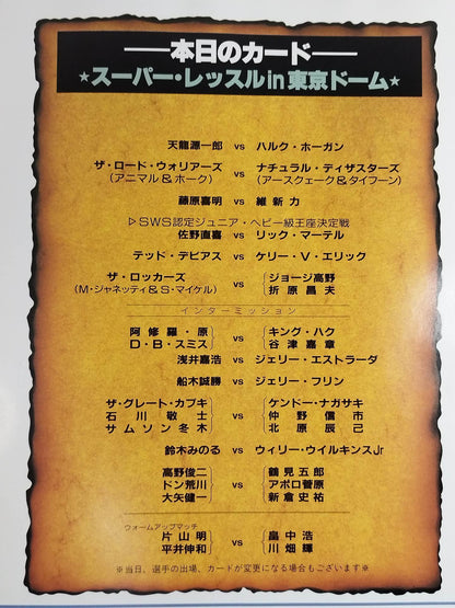 SWS / スーパーレッスル in TOKYO DOME