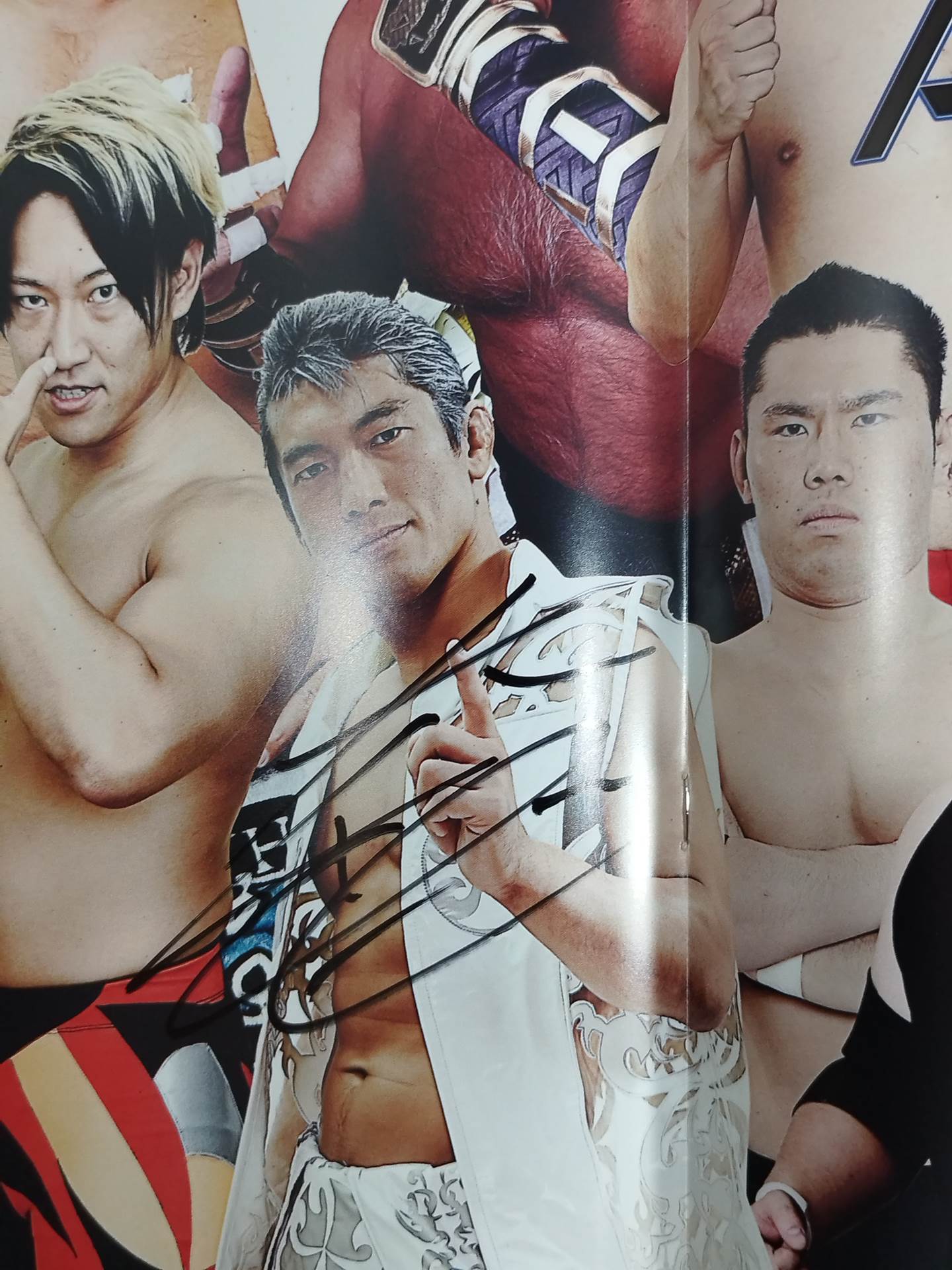 【大和ヒロシ 直筆サイン入り】WRESTLE-1 OFFICIAL GUIDE BOOK 2017 No.2