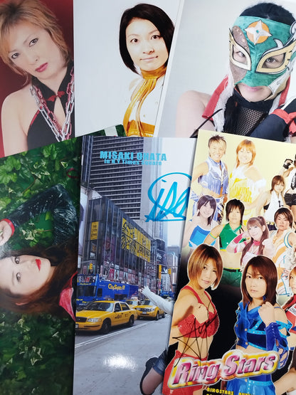 Women's Pro Wrestling  hand signed autograph Pro-Photo  Sets(1)