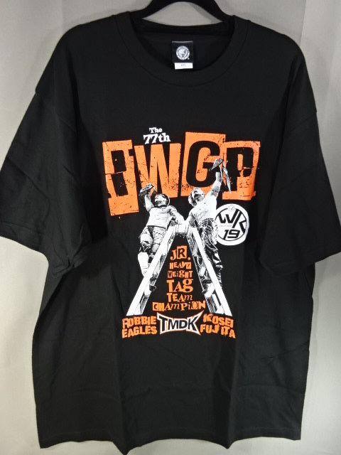 ロビー・イーグルス＆藤田晃生 第77代 IWGPジュニアタッグ王座 戴冠記念Tシャツ